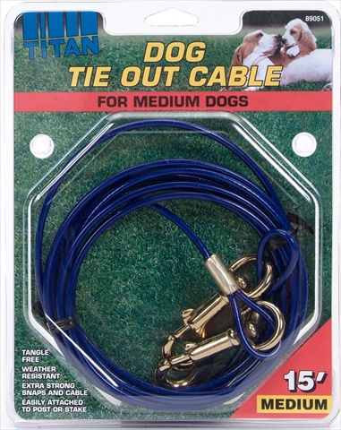 Picture of Coastal Pet Products 769077 15 Med Tieout Cable