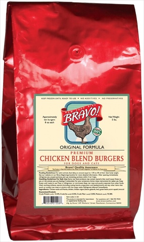 Picture of Bravo Raw Diet 294020 Bravo Frz Raw Chicken Blend Burg 5