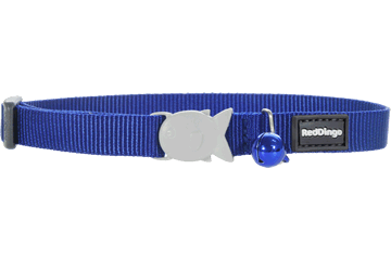 Picture of Red Dingo CC-ZZ-DB-12 Red Dingo Cat Collar Classic Dark Blue