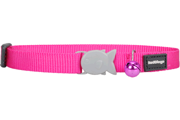 Picture of Red Dingo CC-ZZ-HP-12 Cat Collar Classic Hot Pink