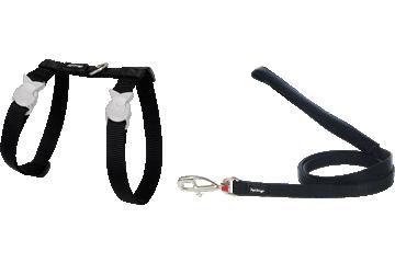 Picture of Red Dingo CH-ZZ-BB-SM Cat Harness & Lead Combo Classic Black