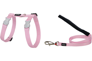 Picture of Red Dingo CH-ZZ-PK-SM Cat Harness & Lead Combo Classic Pink