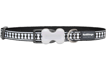 Picture of Red Dingo DC-RB-BB-SM Dog Collar Reflective Black&#44; Small