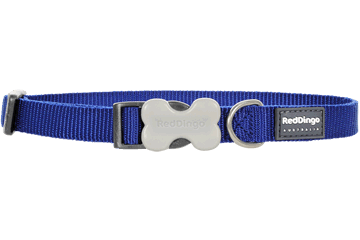 Picture of Red Dingo DC-ZZ-DB-SM Dog Collar Classic Dark Blue&#44; Small