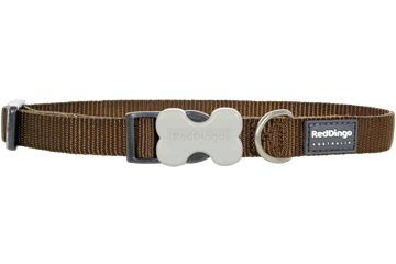 Picture of Red Dingo DC-ZZ-BR-SM Dog Collar Classic Brown&#44; Small