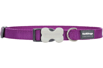 Picture of Red Dingo DC-ZZ-PU-ME Dog Collar Classic Purple- Medium
