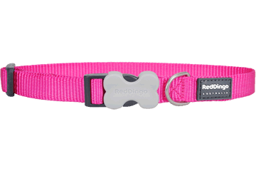 Picture of Red Dingo DC-ZZ-HP-ME Dog Collar Classic Hot Pink- Medium