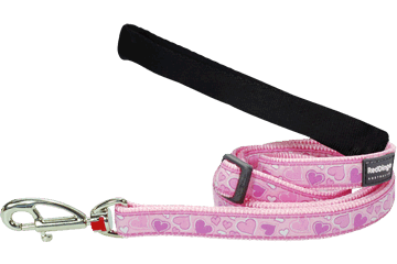Picture of Red Dingo L6-BZ-PK-SM Dog Lead Design Breezy Love Pink- Small