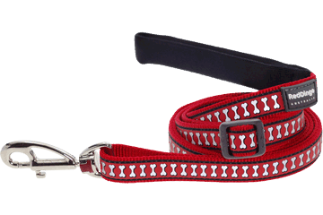 Picture of Red Dingo L6-RB-RE-SM Dog Lead Reflective Red- Small