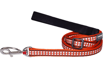 Picture of Red Dingo L6-RB-OR-SM Dog Lead Reflective Orange- Small