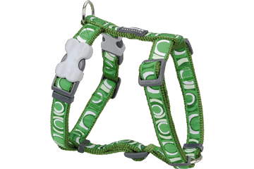 Picture of Red Dingo DH-CI-GR-SM Dog Harness Design Circadelic Green- Small