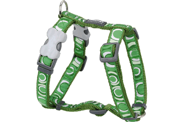 Picture of Red Dingo DH-CI-GR-LG Dog Harness Design Circadelic Green- Large