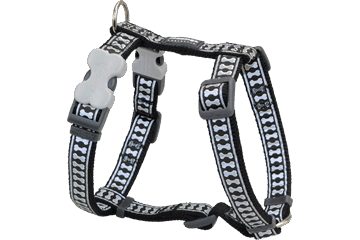 Picture of Red Dingo DH-RB-BB-SM Dog Harness Reflective Black- Small