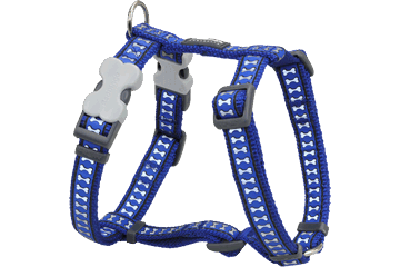 Picture of Red Dingo DH-RB-DB-LG Dog Harness Reflective Dark Blue- Large