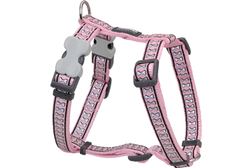Picture of Red Dingo DH-RB-PK-25 Dog Harness Reflective Pink- Large