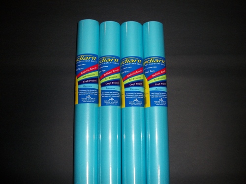 Fade Resistant Art Rolls Light Blue 48 In. X 12 Ft. 4 Pack