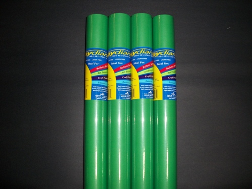 80103 Fade Resistant Art Rolls Bright Green 48 In. X 12 Ft. 4 Pack