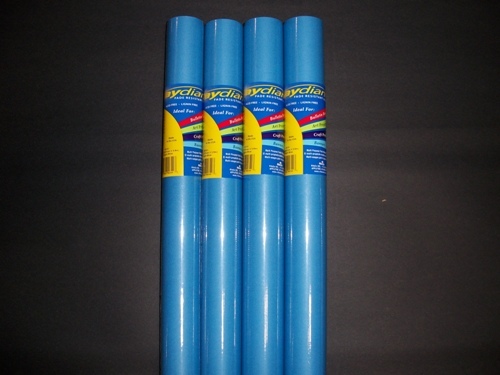 80153 Fade Resistant Art Rolls Bright Blue 48 In. X 12 Ft. 4 Pack
