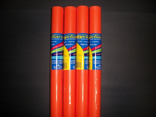 Fade Resistant Art Rolls Orange 48 In. X 50 Ft. 4 Pack