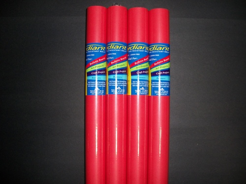 Fade Resistant Art Rolls Bright Red 48 In. X 50 Ft. 4 Pack