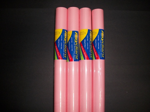 80047 Fade Resistant Art Rolls Pink 48 In. X 50 Ft. 4 Pack