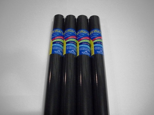 Fade Resistant Art Rolls Black 48 In. X 50 Ft. 4 Pack