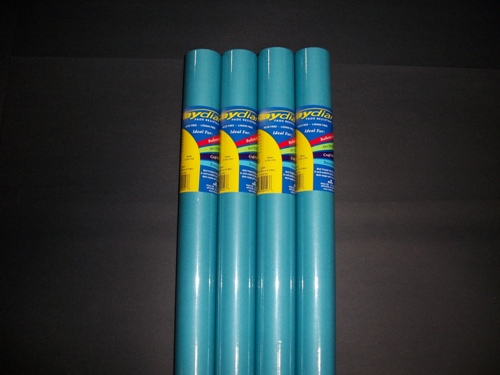 Raydiant Fade Resistant Art Rolls - Turquoise - 48in. x 50ft - 4 Pack