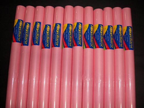 80046 Fade Resistant Art Rolls Pink 36 In. X 30 Ft. 12 Pack
