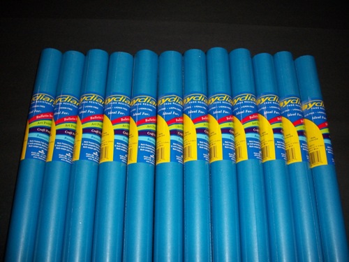 80076  Fade Resistant Art Rolls Medium Blue 36 In. X 30 Ft. 12 Pack