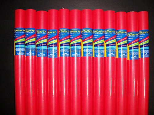 Raydiant Fade Resistant Art Rolls - Bright Red - 24 x 12 in. - Pack of 12