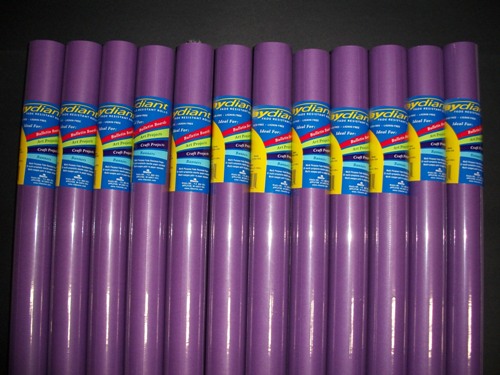 80051 Fade Resistant Art Rolls Purple 24 In. X 12 Ft. 12 Pack