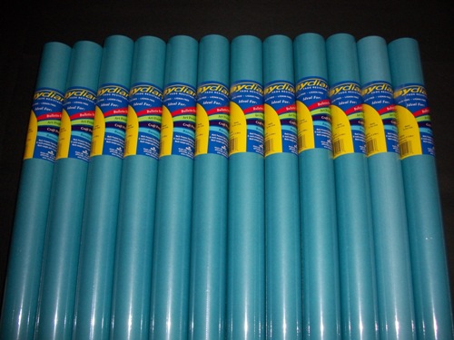 Raydiant Fade Resistant Art Rolls - Turquiose - 24 x 12 in. - Pack of 12