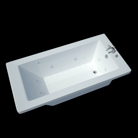 Tubs 4272VNDR Venetian 42 x 72 x 23 - Inch Rectangular Air & Whirlpool Jetted Bathtub