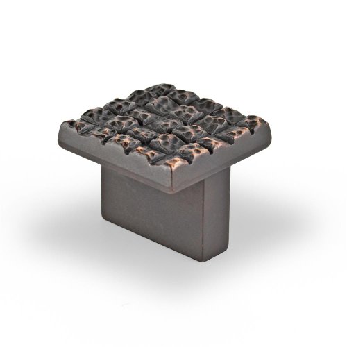 Mosaic Design Square Knob- Venetian Bronze- 25 x 25 mm