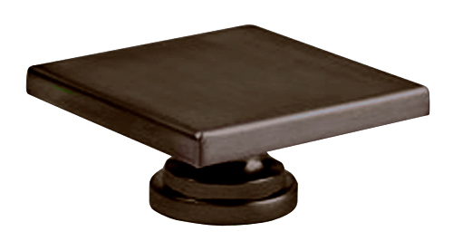 Large Square Knob Brushed Oil Rubbed Bronze