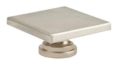 Large Square Knob Satin Nickel