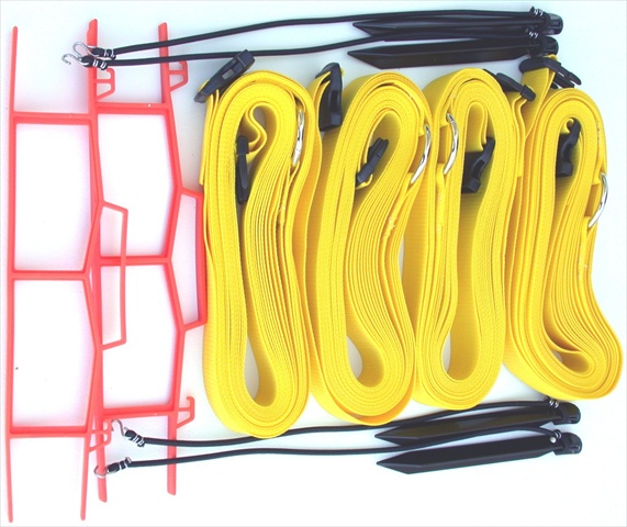Picture of Home Court 19AYS Yellow 2-inch Adjustable Web Courtlines