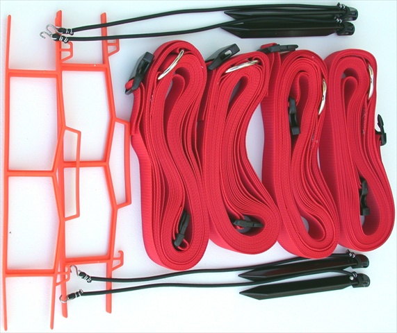 M819ARS 8 Meter Red 2-inch Adjustable Web Courtlines