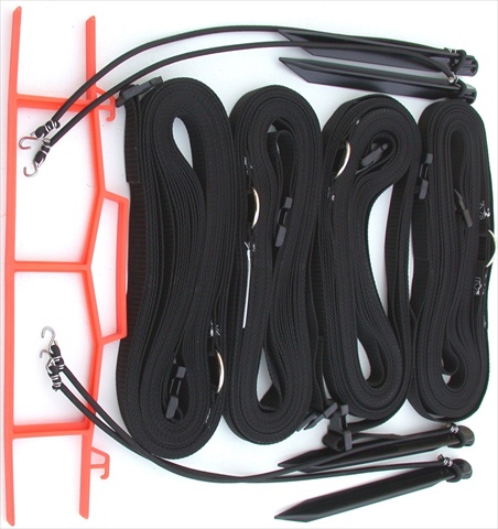 Picture of Home Court M817ABKS 8 Meter Black 1-inch Adjustable Web Courtlines
