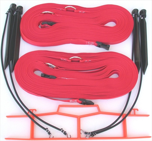 Picture of Home Court M817NARS 8 Meter Red 1-inch Non-adjustable Web Courtlines