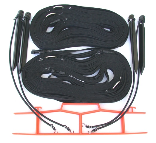Picture of Home Court M817NABKS 8 Meter Black 1-inch Non-adjustable Web Courtlines