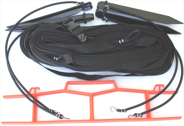 Picture of Home Court W25BKS Black 1-inch Non-adjustable Web Courtlines