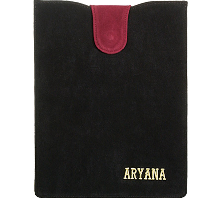 Picture of Aryana Ella-1-bk Chic Basic Black Suede Flap Closure Essential Ipad Cover