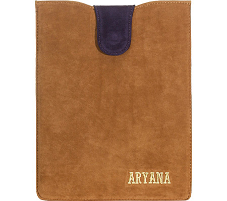 Picture of Aryana Ella-1-Brn Chic Basic Brown Suede Flap Closure Essential Ipad Cover