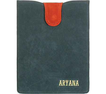 Picture of Aryana Ella-1-Grn Chic Basic Green Suede Flap Closure Essential Ipad Cover