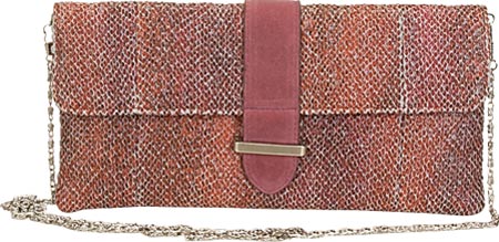 Picture of Aryana Rina-2-Red Chic Tweed Chain Strap Clutch Style Womens Handbag
