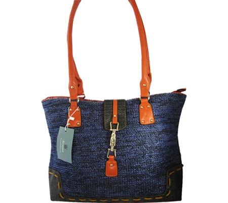 Picture of Aryana Ashlyn1blu Tote Bag With Top Zip Closure Shoulder Strap Blue