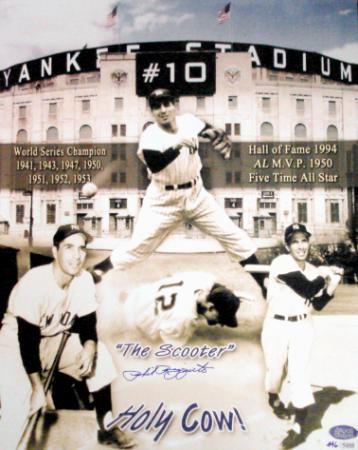 719 Phil Rizzuto Autographed 16X20 Photo Limited Edition Collage New York Yankees Hall Of Famer The Scooter