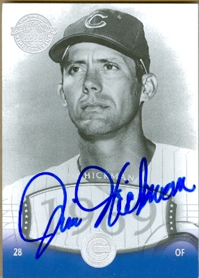 Jim Hickman Autographed Baseball Card Chicago Cubs 2004 Upper Deck