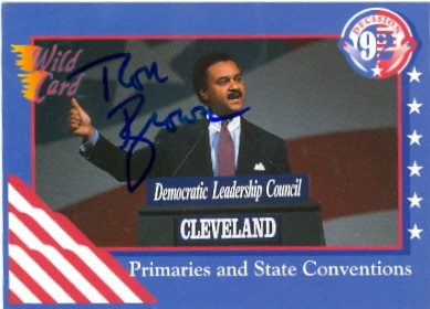 Picture of Autograph Warehouse 25881 Ron Brown Autographed Trading Card Democratic Party Leader Ip